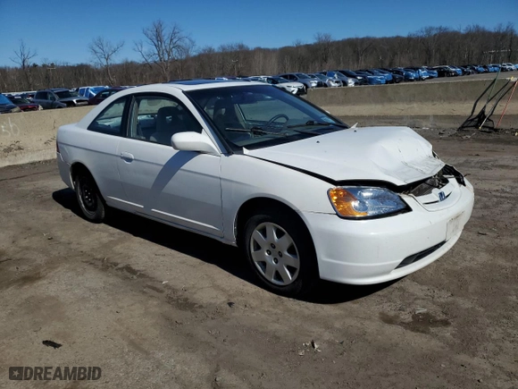 2001 Honda Civic EX with VIN 1HGEM22931L118112, listed as a Copart auction lot 48282975 with 202,058 mi miles and Salvage Title. Bid and sale history available at carsss.com. Image 4.