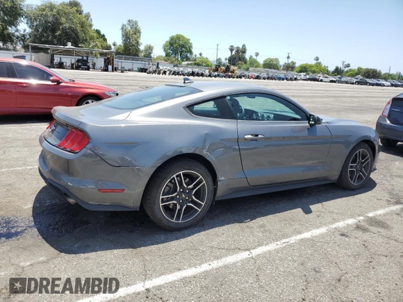 2021 Ford Mustang EcoBoost with VIN 1FA6P8TH2M5127983, listed as a Copart auction lot 61433405 with 52,953 mi miles and Salvage title. Bid and sale history available at DreamBid. Image 3.