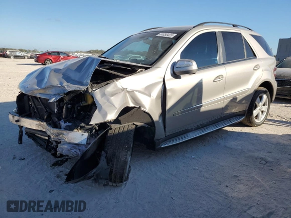 2009 Mercedes-Benz M 3.5L with VIN 4JGBB56E69A519401, listed as a Copart auction lot 44858425 with 136,857 mi miles and Salvage Title. Bid and sale history available at carsss.com. Image 1.