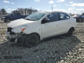 2020 Mitsubishi Mirage SE with VIN ML32F4FJ1LHF04440, listed as a Copart auction lot 47400075 with 30,618 mi miles and Salvage title. Bid and sale history available at DreamBid. Image 1.