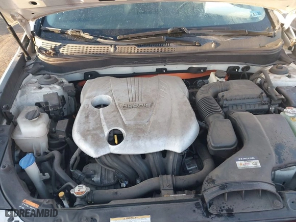 2013 Hyundai Sonata Hybrid Limited with VIN KMHEC4A4XDA080666, listed as a IAAI auction lot 41771785 with 170,714 mi miles. Bid and sale history available at carsss.com. Image 10.