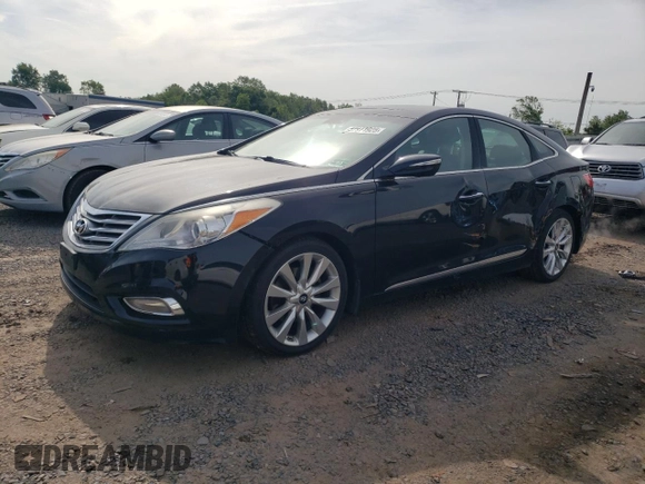 2012 Hyundai Azera with VIN KMHFH4JG8CA192476, listed as a Copart auction lot 57971925 with 141,346 mi miles and Salvage title. Bid and sale history available at DreamBid. Image 1.