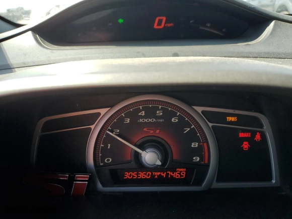 2008 Honda Civic Sdn Si with VIN 2HGFA55588H701189, listed as a Copart auction lot 52232765 with 305,360 mi miles and Salvage Title. Bid and sale history available at carsss.com. Image 9.