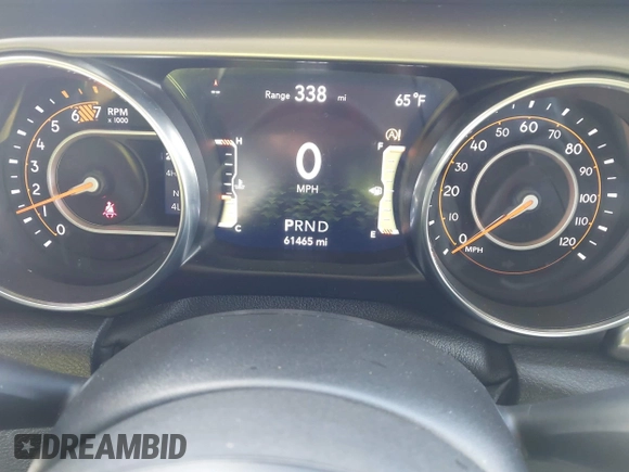 2020 Jeep Wrangler Unlimited Sport S z VIN 1C4HJXDN2LW261730, wystawiony jako IAAI lot #42034942 z przebiegiem 61 465 mil mil oraz . Historia ofert i sprzedaży dostępna na DreamBid. Obrazek 7.