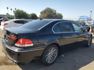 2003 BMW 7 Series 745Li with VIN WBAGN63413DR12213, listed as a Copart auction lot 72643284 with 186,506 mi miles and Salvage Title. Bid and sale history available at carsss.com. Image 3.