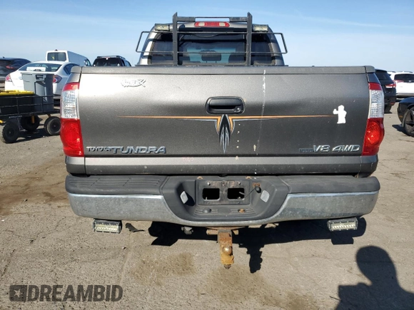 2004 Toyota Tundra SR5 with VIN 5TBDT44184S444726, listed as a Copart auction lot 53477595 with 240,162 mi miles and Salvage Title. Bid and sale history available at DreamBid. Image 6.