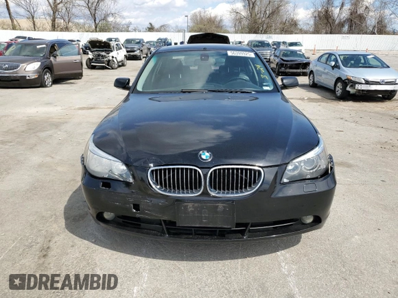 2007 BMW 5 Series 525i with VIN WBANE53577CY08041, listed as a Copart auction lot 50399925 with Not Provided miles and Salvage Title. Bid and sale history available at carsss.com. Image 5.