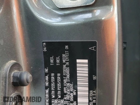 2014 Toyota Sienna LE with VIN 5TDJK3DC4ES085384, listed as a Copart auction lot 60375125 with 81,696 mi miles and Salvage title. Bid and sale history available at DreamBid. Image 13.