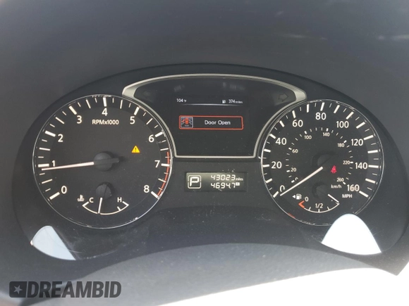 2015 Nissan Altima 2.5 with VIN 1N4AL3AP1FN392481, listed as a Copart auction lot 62381005 with 43,023 mi miles and Salvage title. Bid and sale history available at DreamBid. Image 9.