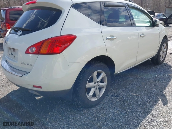 2009 Nissan Murano SL with VIN JN8AZ18W49W113053, listed as a IAAI auction lot 41733283 with 136,229 mi miles. Bid and sale history available at carsss.com. Image 4.