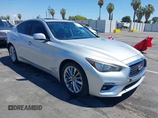2018 Infiniti Q50 Luxe with VIN JN1EV7AP6JM352203, listed as a IAAI auction lot 42708336 with 79,994 mi miles and . Bid and sale history available at DreamBid. Image 1.