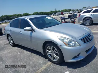 2011 Infiniti G25 Journey with VIN JN1DV6AP2BM602317, listed as a IAAI auction lot 42147414 with 163,757 mi miles. Bid and sale history available at carsss.com. Image 1.