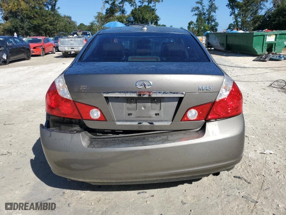 2006 Infiniti M45 with VIN JNKBY01E06M203322, listed as a Copart auction lot 78189624 with 140,587 mi miles and Non Repairable. Bid and sale history available at carsss.com. Image 6.