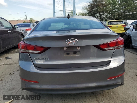 2018 Hyundai Elantra SEL with VIN 5NPD84LF1JH387101, listed as a Copart auction lot 55518915 with Not Provided miles and Salvage Title. Bid and sale history available at DreamBid. Image 6.