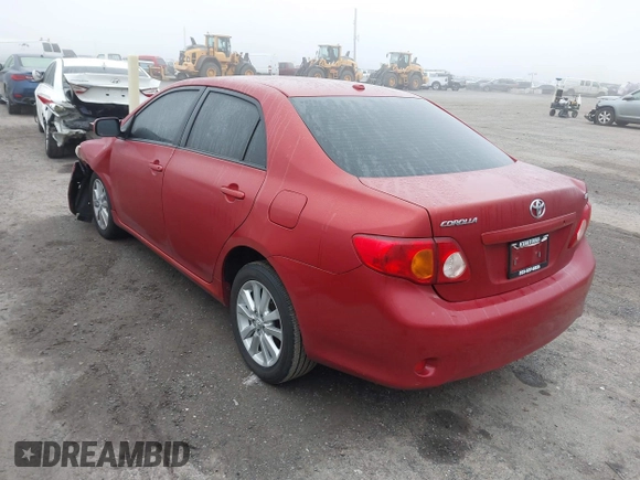 2009 Toyota Corolla with VIN JTDBL40E899064668, listed as a IAAI auction lot 41889355 with 168,145 mi miles. Bid and sale history available at carsss.com. Image 3.