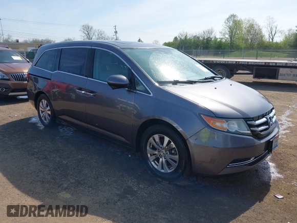 2015 Honda Odyssey EX-L with VIN 5FNRL5H68FB066570, listed as a IAAI auction lot 42092446 with 104,523 mi miles and . Bid and sale history available at DreamBid. Image 1.
