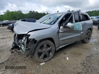 2016 Jeep Grand Cherokee Overland with VIN 1C4RJFCG1GC365537, listed as a Copart auction lot 59521265 with Not provided miles and Salvage title. Bid and sale history available at DreamBid. Image 1.