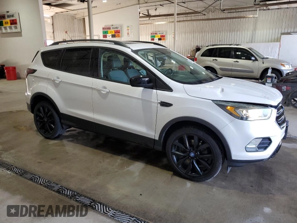 2017 Ford Escape SE with VIN 1FMCU9GD8HUA02240, listed as a Copart auction lot 55027345 with 75,468 mi miles and Salvage Title. Bid and sale history available at DreamBid. Image 4.
