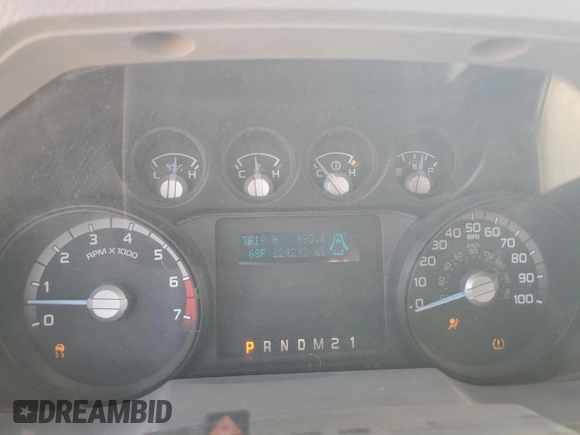 2011 Ford Super Duty F-250 SRW XL with VIN 1FT7X2B6XBEB38870, listed as a Copart auction lot 52158685 with 224,293 mi miles and Salvage Title. Bid and sale history available at carsss.com. Image 9.