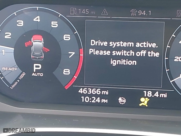 2020 Audi Q3 S line Premium with VIN WA1DECF37L1018476, listed as a IAAI auction lot 41685740 with 46,366 mi miles. Bid and sale history available at carsss.com. Image 15.