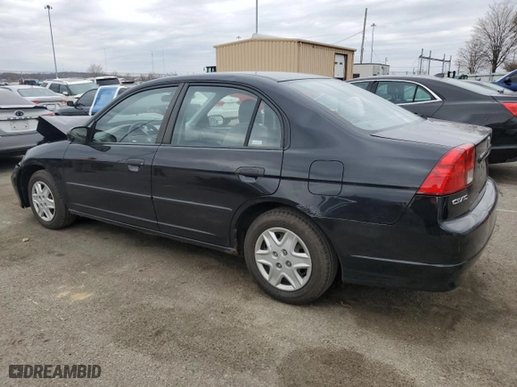 2005 Honda Civic Sdn VP with VIN 2HGES163X5H583561, listed as a Copart auction lot 49664185 with 131,166 mi miles and Salvage Title. Bid and sale history available at carsss.com. Image 2.
