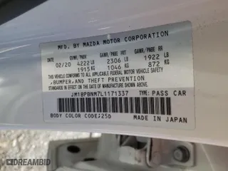 2020 Mazda Mazda3 Hatchback Premium Package with VIN JM1BPBNM7L1171337, listed as a Copart auction lot 68070772 with 0 mi miles. Bid and sale history available at carsss.com. Image 13.