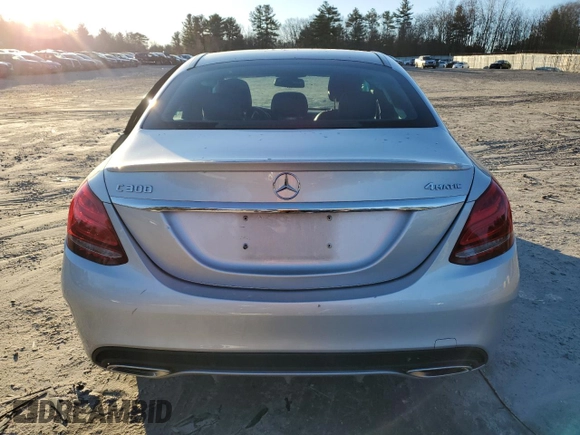 2018 Mercedes-Benz C 300 with VIN 55SWF4KB7JU280340, listed as a Copart auction lot 86372144 with 93,997 mi miles and Salvage Title. Bid and sale history available at DreamBid. Image 6.