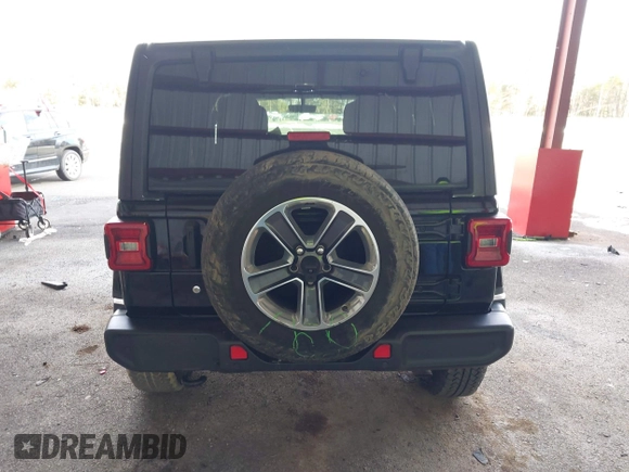 2019 Jeep Wrangler Unlimited Sahara with VIN 1C4HJXEG5KW532861, listed as a IAAI auction lot 41698912 with 121,278 mi miles and . Bid and sale history available at DreamBid. Image 17.