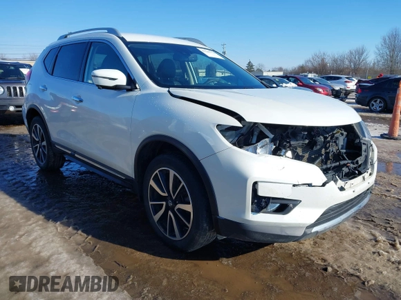 2019 Nissan Rogue SL with VIN 5N1AT2MV5KC799882, listed as a IAAI auction lot 41341776 with 57,119 mi miles. Bid and sale history available at carsss.com. Image 1.