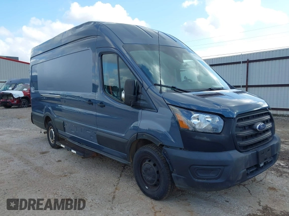 2020 Ford Transit Cargo with VIN 1FTBR3X85LKA55712, listed as a IAAI auction lot 41027144 with 125,658 mi miles. Bid and sale history available at carsss.com. Image 1.