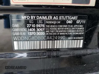 2012 Mercedes-Benz S with VIN WDDNG8DB0CA424990, listed as a Copart auction lot 51291815 with 194,243 mi miles and Clean Title. Bid and sale history available at DreamBid. Image 12.