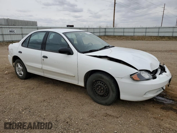 2003 Chevrolet Cavalier with VIN 1G1JC52F737379724, listed as a Copart auction lot 54537525 with 130,555 mi miles and Salvage Title. Bid and sale history available at DreamBid. Image 4.