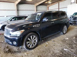 2012 Infiniti QX56 7-passenger with VIN JN8AZ2NF8C9516517, listed as a Copart auction lot 38014273 with 181,485 mi miles and Clean Title. Bid and sale history available at carsss.com. Image 1.
