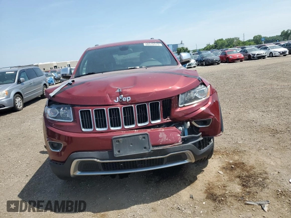 2014 Jeep Grand Cherokee Limited with VIN 1C4RJFBG7EC100846, listed as a Copart auction lot 60416575 with 216,468 mi miles and Salvage title. Bid and sale history available at DreamBid. Image 5.