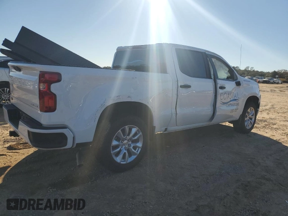 2024 Chevrolet Silverado 1500 Custom with VIN 3GCPABEK8RG445662, listed as a Copart auction lot 84538624 with 1,559 mi miles and Salvage Title. Bid and sale history available at DreamBid. Image 3.
