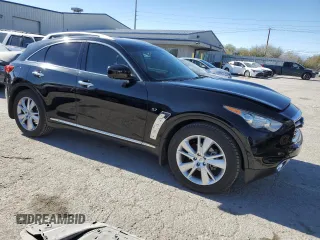 2016 Infiniti QX70 with VIN JN8CS1MU4GM670913, listed as a Copart auction lot 44271595 with 66,151 mi miles and Salvage title. Bid and sale history available at DreamBid. Image 4.