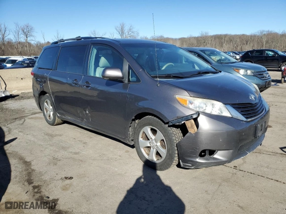 2013 Toyota Sienna LE AAS with VIN 5TDKK3DC1DS390831, listed as a Copart auction lot 46072155 with 241,914 mi miles and Salvage Title. Bid and sale history available at carsss.com. Image 4.