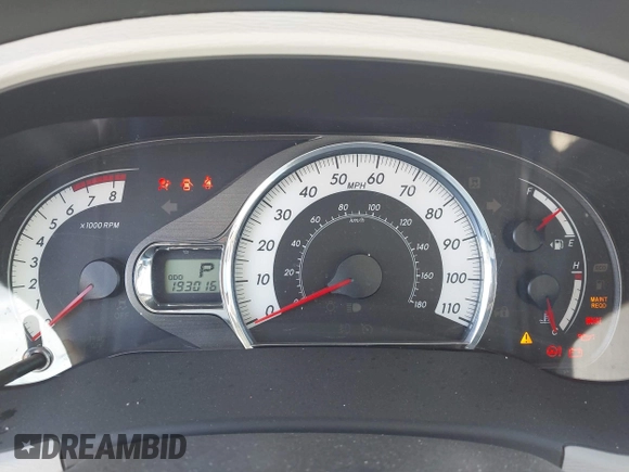2012 Toyota Sienna SE with VIN 5TDXK3DC3CS189064, listed as a IAAI auction lot 42022390 with 193,016 mi miles and . Bid and sale history available at DreamBid. Image 7.