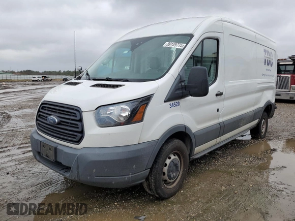 2018 Ford Transit with VIN 1FTYR2CM2JKB34520, listed as a Copart auction lot 89139775 with 129,020 mi miles and Salvage Title. Bid and sale history available at carsss.com. Image 1.