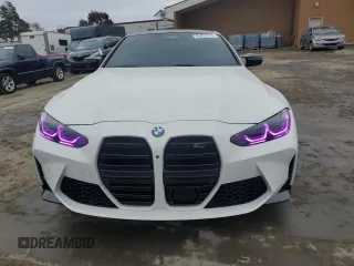 2024 BMW M4 Competition with VIN WBS33AZ00RCP72242, listed as a Copart auction lot 43477715 with 7,561 mi miles and Salvage Title. Bid and sale history available at carsss.com. Image 5.