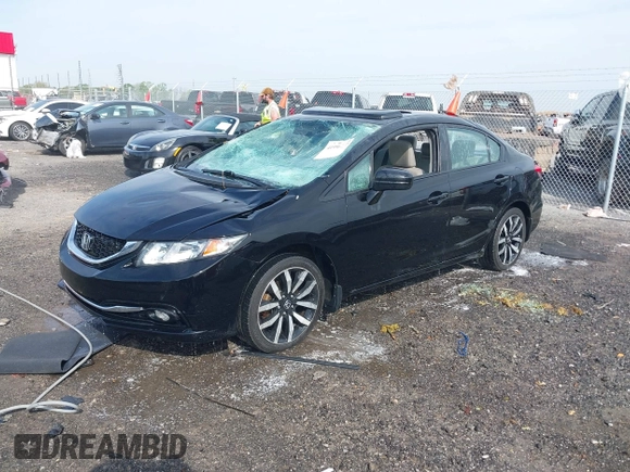 2015 Honda Civic EX-L z VIN 2HGFB2F92FH518655, wystawiony jako IAAI lot #41996257 z przebiegiem 74 439 mil mil oraz . Historia ofert i sprzedaży dostępna na DreamBid. Obrazek 2.