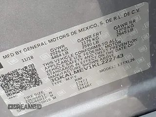 2019 GMC Terrain SLE with VIN 3GKALMEV1KL222743, listed as a IAAI auction lot 42161700 with 120,939 mi miles and . Bid and sale history available at DreamBid. Image 9.