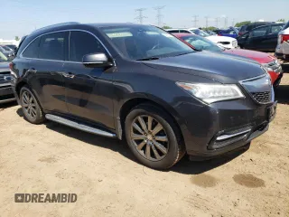 2016 Acura MDX w/Advance with VIN 5FRYD4H93GB001669, listed as a Copart auction lot 54585244 with 159,429 mi miles and Salvage Title. Bid and sale history available at carsss.com. Image 4.