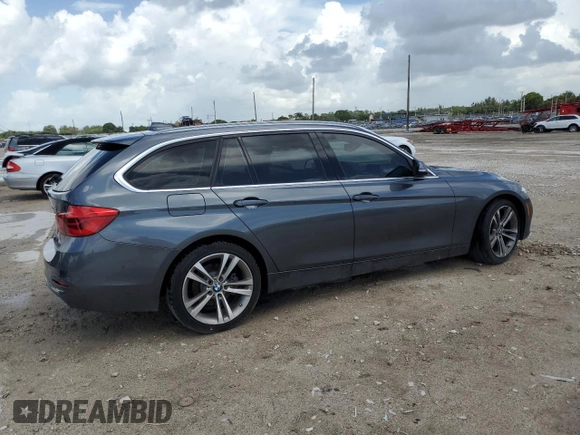2018 BMW 3 Series 328d xDrive with VIN WBA8J1C51JA379516, listed as a Copart auction lot 60606515 with 69,578 mi miles and Salvage title. Bid and sale history available at DreamBid. Image 3.