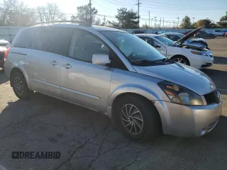 2006 Nissan Quest SL with VIN 5N1BV28U66N124536, listed as a Copart auction lot 79273664 with 0 mi miles and Salvage Title. Bid and sale history available at carsss.com. Image 4.