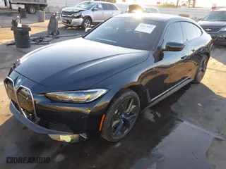 2023 BMW i4 eDrive35 with VIN WBY43AW04PFP54899, listed as a IAAI auction lot 41313563 with 12,587 mi miles. Bid and sale history available at carsss.com. Image 20.