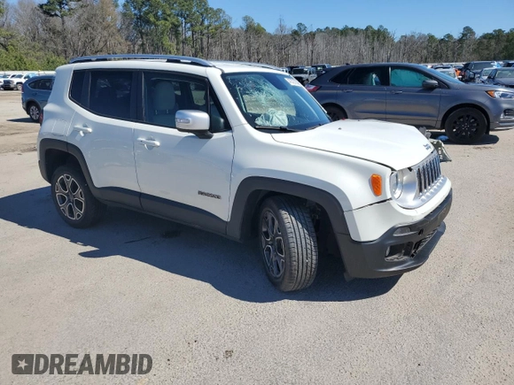2018 Jeep Renegade Limited with VIN ZACCJBDB4JPH05509, listed as a Copart auction lot 47372795 with 45,359 mi miles and Salvage title. Bid and sale history available at DreamBid. Image 4.