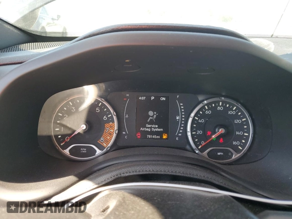2020 Jeep Renegade Altitude with VIN ZACNJABB1LPL87001, listed as a Copart auction lot 53611335 with 78,145 mi miles and Non Repairable. Bid and sale history available at carsss.com. Image 9.