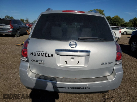 2008 Nissan Quest with VIN 5N1BV28U98N101657, listed as a Copart auction lot 73183964 with 86,047 mi miles and Salvage Title. Bid and sale history available at carsss.com. Image 6.