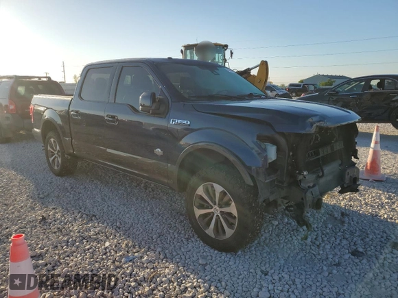 2015 Ford F-150 XLT with VIN 1FTEW1EF1FFC52983, listed as a Copart auction lot 53842575 with 94,526 mi miles and Salvage Title. Bid and sale history available at carsss.com. Image 4.